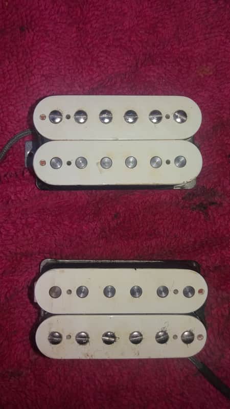 GIBSON 496R & 500T pickup set 1991 white RARE | Reverb