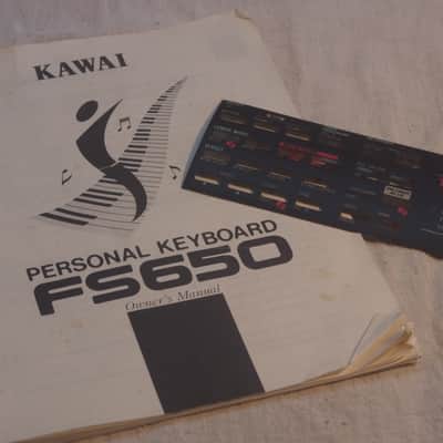Kawai  FS650 Manual and Overlay - 80's