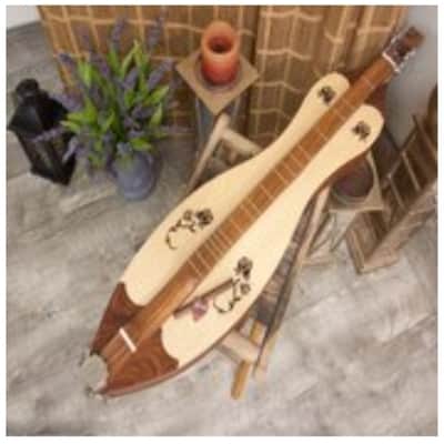 Roosebeck DMGS4R | Grace Mountain Dulcimer 4-String Vaulted Fretboard Spruce, Rose. New with Full Warranty! image 9