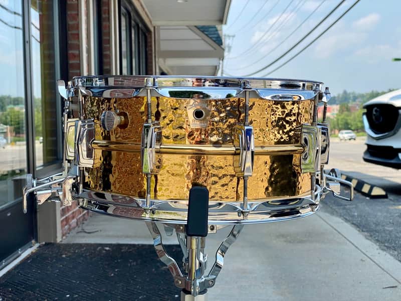 Ludwig LB556K Hammered Bronze Super-Sensitive 6.5x14" Snare Drum 1985 - 2016 image 1