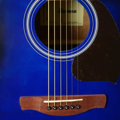 Ibanez PF50CE Open-Pore Trans Blue Sunburst image 5