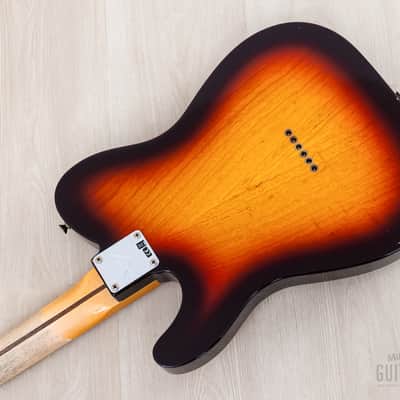 Fender Custom Shop '58 Telecaster Journeyman Relic Sunburst w/ V Neck, Figured Ash Body image 12