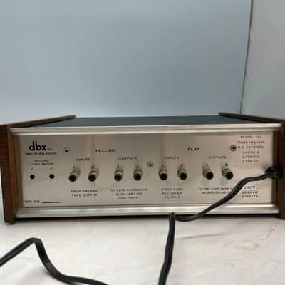 DBX Model 122 Stereo Noise Reduction System w/OG Manual+Box TESTED FOR PARTS image 6