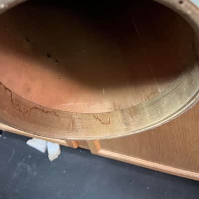 Late 50's Ludwig (Transitional Badge) Conga Drum - White Marine Pearl ? Needs New Head image 12