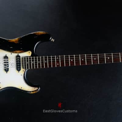 Fender Deluxe Comtemporary Stratocaster Floyd Rose System III Tremolo Black MIJ Relic Aged (RARE) image 17