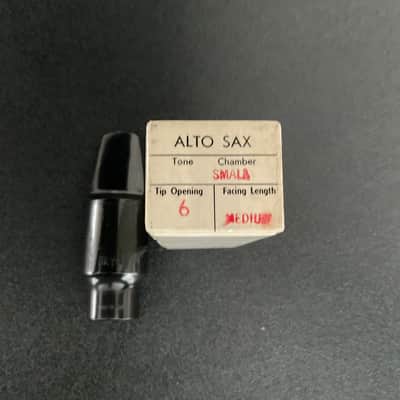 MEYER Alto Sax Mouthpiece 6MS Vintage Circa 1970's Black Hard