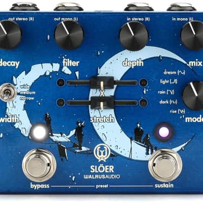 Walrus Audio Slöer Stereo Ambient Reverb Pedal - Blue image 2