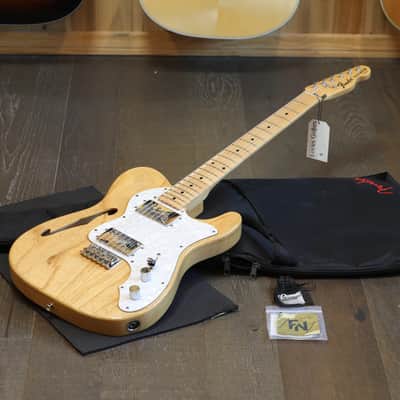 2004 Fender Traditional 70's Thinline Telecaster MIJ Semi-Hollow Electric Guitar Natural + GB