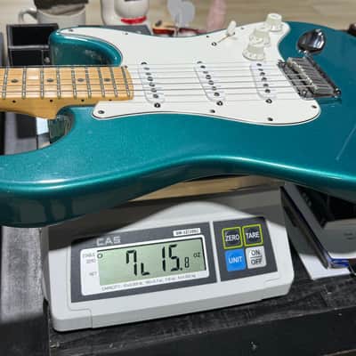 Fender Stratocaster Ltd. Run 1995 - stunning Ocean Turquoise w/a Matching Headstock ultra cool collectible ! image 10