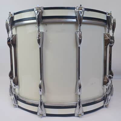 Yamaha 14x22"MB822U JP-x Field Corps Bass Drum 12Lug White Wrap Japan Vintage80s image 5