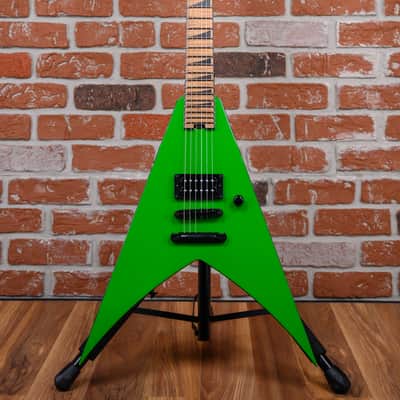 Jackson USA Custom Shop One Off King V Slab Top Kawasabi Green Nitro Studio Relic with Rear Black Pin Stripes 2025 w/OHSC image 4