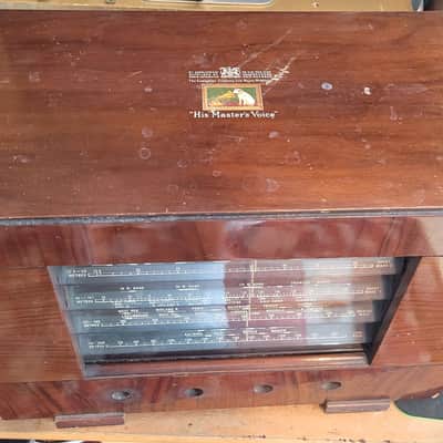 Vintage Antique HMV Jazz Blues Guitar Speaker Cab Cabinet - Elliptical Paper Cone - Beautiful Tone ! image 3