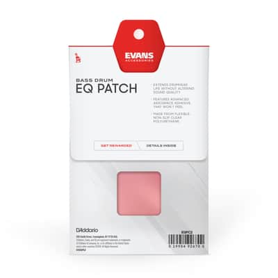 Evans EQ Patch, EQPC2 Bassdrum Patch double, clear - Accessory for Drumhead image 3