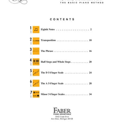 Hal Leonard Faber Piano Adventures - Level 2A Theory Book - 2nd Edition image 2