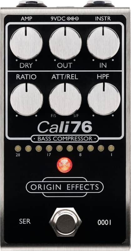 Origin Effects Cali76 Bass Compressor Bass Effects Pedal, Black image 1