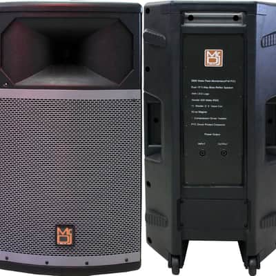 2 MR DJ PRO115S 4000 Watt 15" Woofer Passive Live PA DJ Speaker Monitor (Pair) image 2