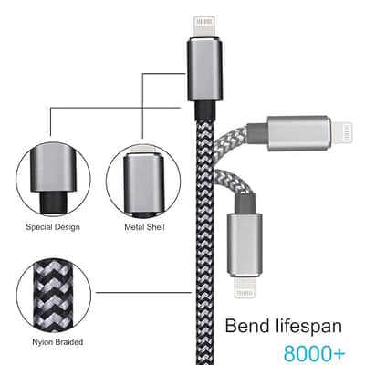 Lightning to MIDI Cable USB OTG Type B Cable for Select iPhone, iPad Models for Midi Controller, Electronic Music Instrument, Midi Keyboard, Recording Audio Interface, USB Microphone (6FT) image 3
