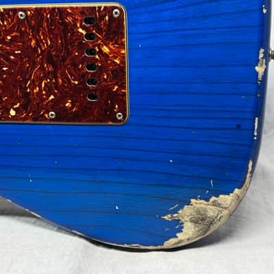 Fender USA Custom Shop '62 1962 Stratocaster Heavy Relic Guitar with COA + Case 2022 - Sapphire Blue Transparent / Rosewood fingerboard image 17