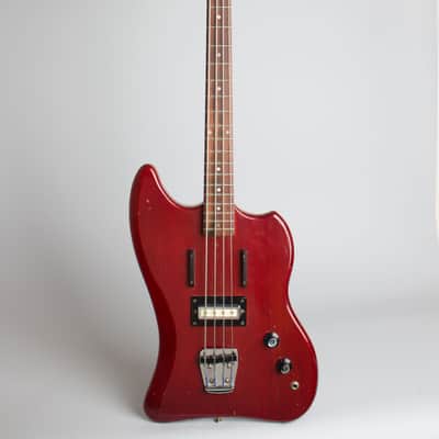 Guild Jet Star Solid Body Electric Bass Guitar (1966), ser. #SD-240, original gig bag case. image 1