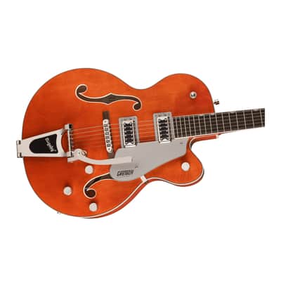 Gretsch G5420T Electromatic Classic Hollow Body 6-String Single-Cut Electric Guitar with Bigsby, Laurel Fingerboard, and Set-Neck Maple Neck (Right-Hand, Orange Stain) image 3