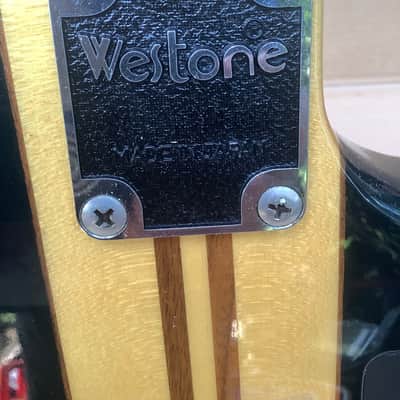 Westone Thunder 1 A Lefthand Lefthanded bass made in Japan active 18 volt  ULTRA RARE Lefty model image 6