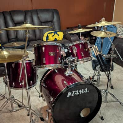Tama Imperialstar 5pc Drum Set with Meinl HCS Cymbals and Hardware image 1