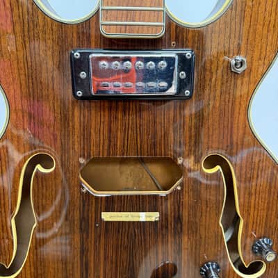 Vintage Univox 335 Style Hollowbody Electric Guitar Made in Japan for Parts or Repair 1970's image 12