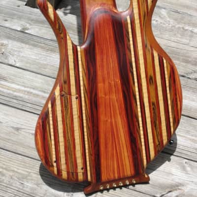 2006 Carl Thompson Rainbow 6-string Fretless Bass image 4