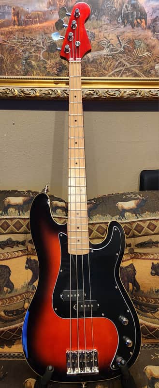 Homemade  Precision Bass with Jazz bass neck image 1
