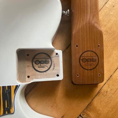 OPT Guitars - Cyfres 1 - T Style - Natural White / Orange Tiger CUSTOM ORDER ONLY image 16