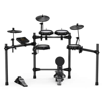 NUX DM-210 All-Mesh Electronic Drum Set - Bass Pedal Included image 1