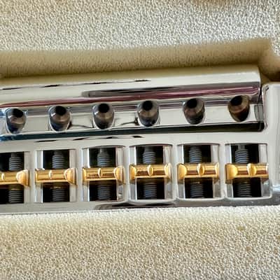 Schaller 455 Bridge/Tailpiece Chrome- NOS New Old Stock — Made in Germany Complete w/ Original Box image 6