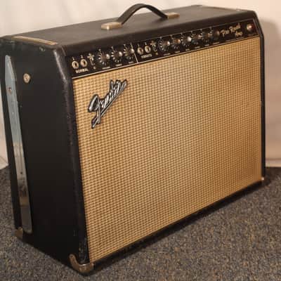 Fender Black Panel Pro Reverb Amp Blackface 2x12" Tube Guitar Combo Amp vintage 1967  LOCAL PICKUP ONLY image 7