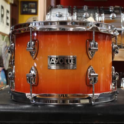 1990s Ayotte Custom Maple Sunburst Drum Kit 14x20 14x14 8x12 5.5x14 image 12