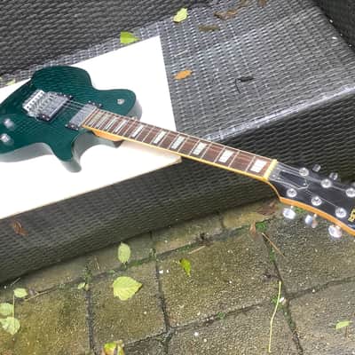 Hyundai Les Paul with Tremolo futuristic model Vintage 80’s floyd rose style Korea ? japan? image 2
