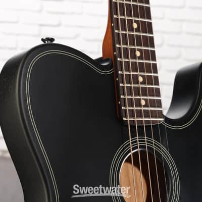 Fender Acoustasonic Standard Telecaster Acoustic-electric Guitar - Black (AsTeleSBkd3) image 6