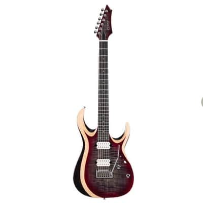 Cort X700 Duality II Lava Burst Electric Guitar | X Series Double Cutaway, Seymour Duncan Pickups, Ebony Fingerboard image 23