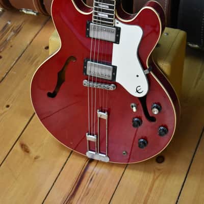 1987 Epiphone Japan Riviera Wine Red, Terada Factory Made, MIJ, RARE, Oasis, Noel Gallagher image 6