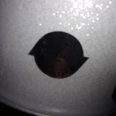 mint Ludwig 10" x 6" Sparkle Silver Hanging Rack Tom Questlove w/ Black Hardware image 2