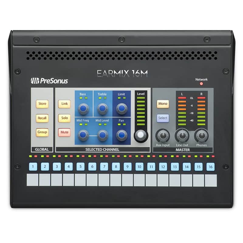 PreSonus EarMix 16M 16x2 AVB Personal Monitor Mixer 2018 image 1