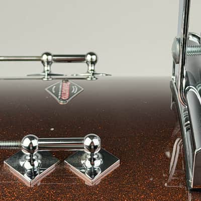 Craviotto 20/12/14/5.5x14" Solid Poplar Shell Drum Set - Copper Sparkle Lacquer image 10