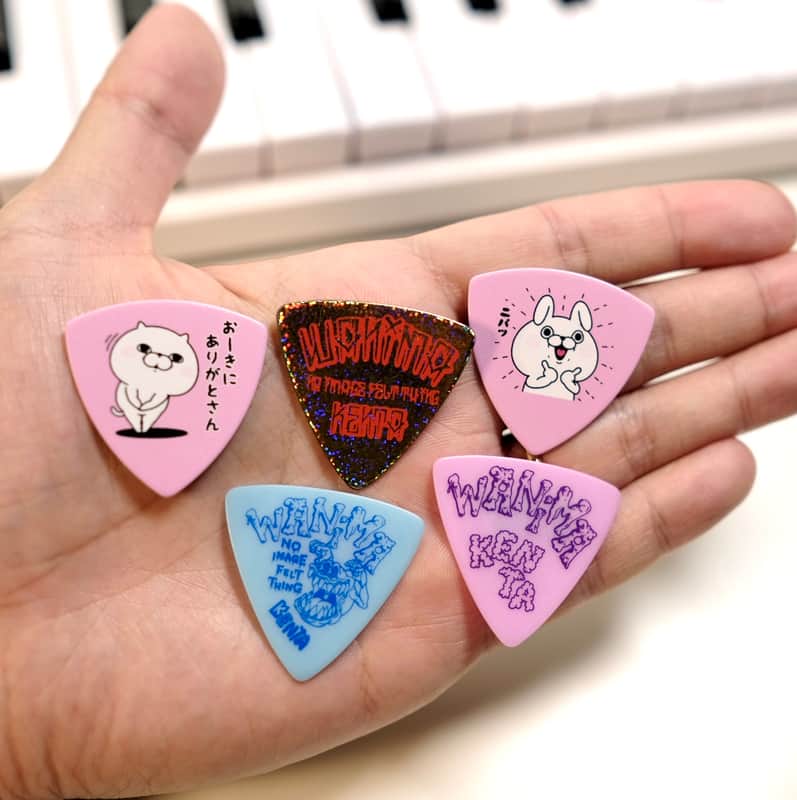 ESP Wanima Kenta & Yosistamp Bunny Guitar Picks 5pcs Made in Japan image 1