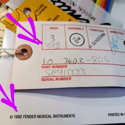 Fender Eric Clapton Blackie Stratocaster 1989/1992 image 17