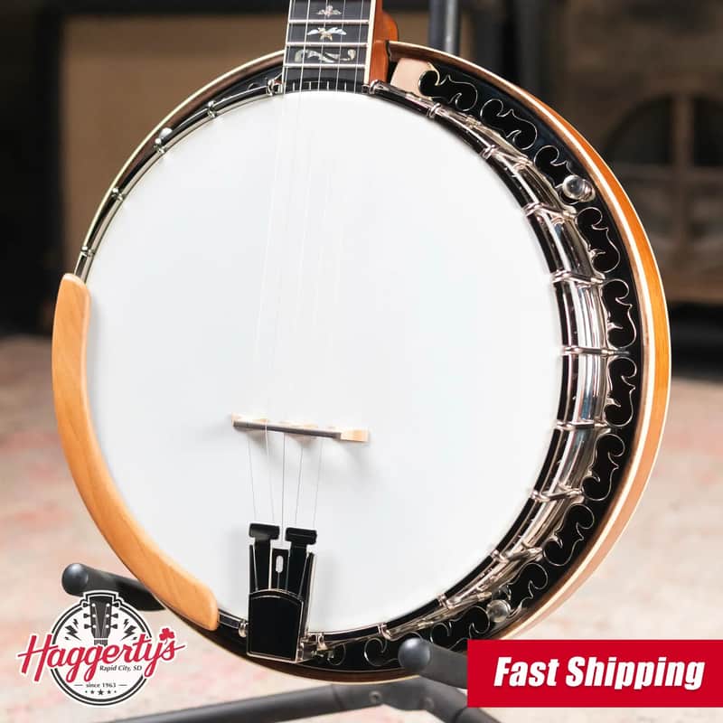 OME Banjos Gold Hill Primrose Classic 5-String Resonator Banjo with Hardshell Case image 1