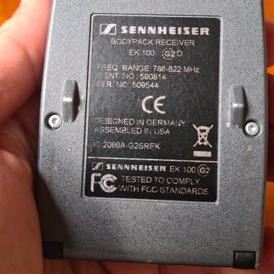 Sennheiser Sennheiser EK100 G2 D Bodypack Receiver – 788–822 MHz – Clean & Reliable image 3