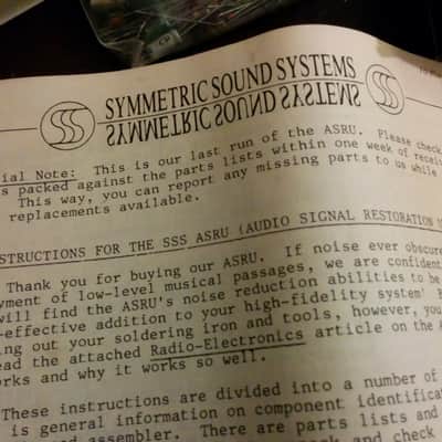 Symmetric Sound Systems SSS ASRU Noise Reduction Audio Expander Build Kit 1981 Walnut and Aluminum image 6