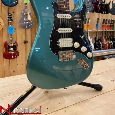 Fender American Professional Classic Stratocaster HSS, Rosewood Fingerboard, Faded Sherwood Green Metallic image 6
