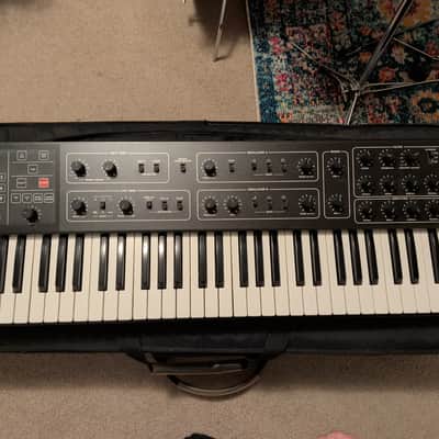 Sequential Prophet 600 61-Key 6-Voice Polyphonic Synthesizer 1982 - 1985 - Black with Wood Sides image 7