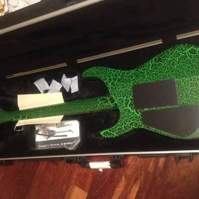 Jackson USA Custom Shop Limited Edition Soloist 2017 Black Green Crackle Hardshell Case Included image 11