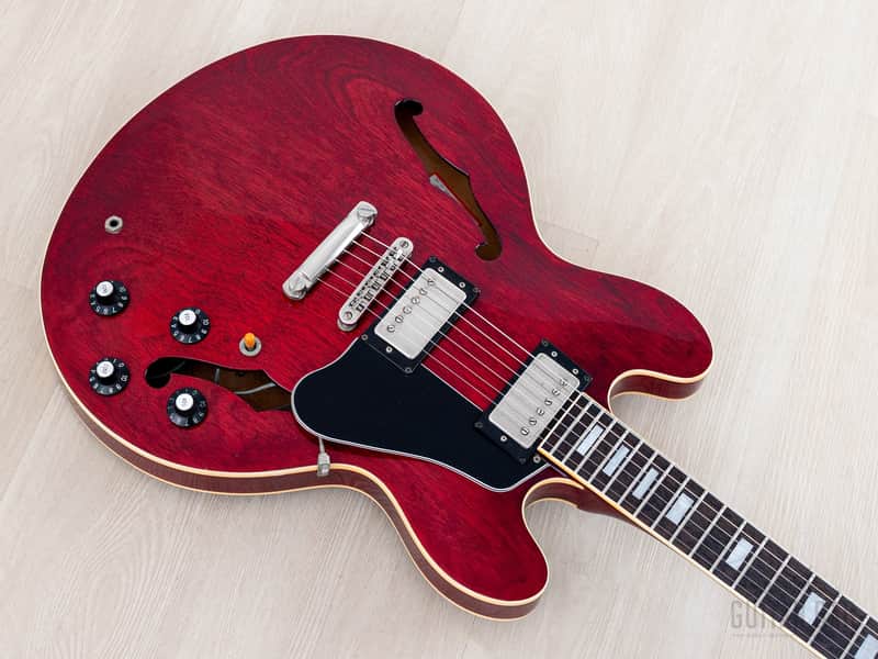 1979 Greco SA-550 Vintage ES Guitar Cherry, Near-Mint w/ Maxon U